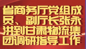  省商務(wù)廳黨組成員、副廳長張永洪到甘肅物流集團(tuán)調(diào)研指導(dǎo)工作